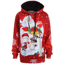 Load image into Gallery viewer, Christmas Santa Snowman Hoodies