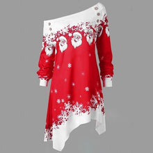 Load image into Gallery viewer, Christmas Blouse Off Shoulder