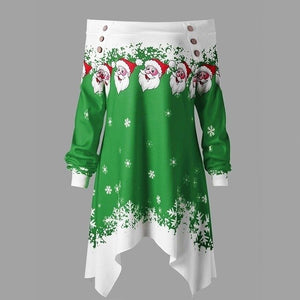 Christmas Blouse Off Shoulder