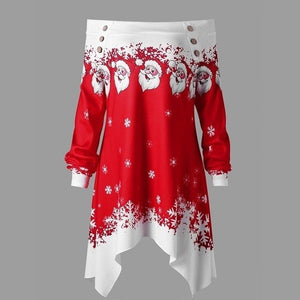 Christmas Blouse Off Shoulder